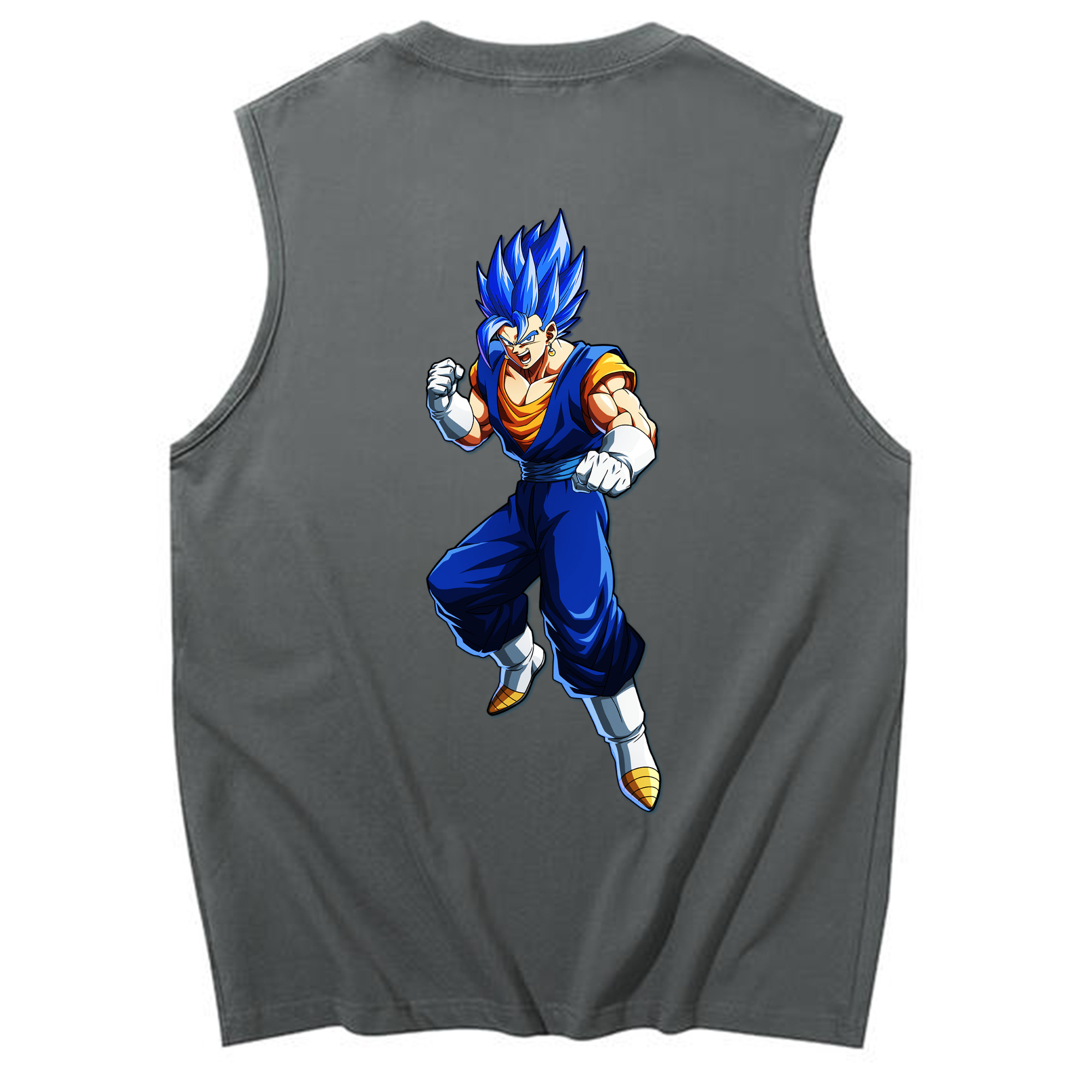 （画像用） ドラゴンボール ベジット DRAGON BALL Vegetto コットン100％タンクトップ（背面プリント）